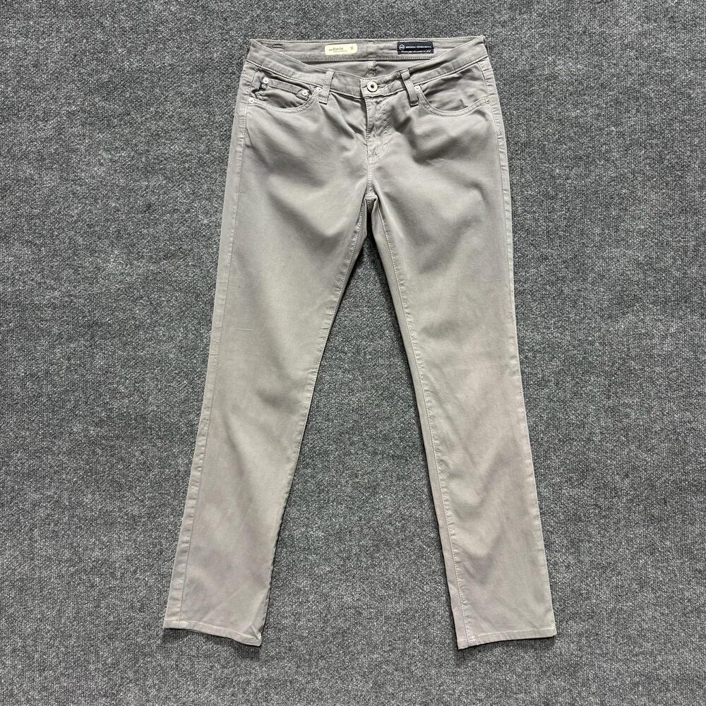 AG Adriano Goldschmied Jeans Womens 28R Gray Stevie Mid Rise Skinny Stretch